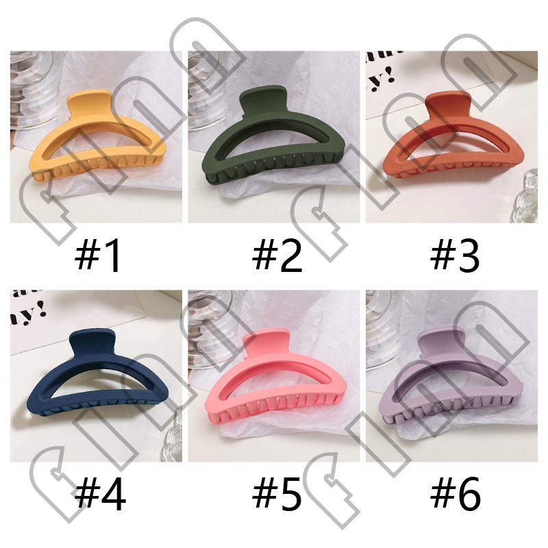 Jedai Rambut Doff Tebal Multicolor / Jepit Rambut Matte Polos Wanita Fashion