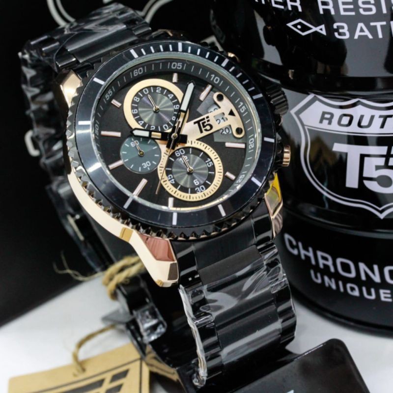 Jam Tangan Pria T5 H3826 couple series original free Box Rantai