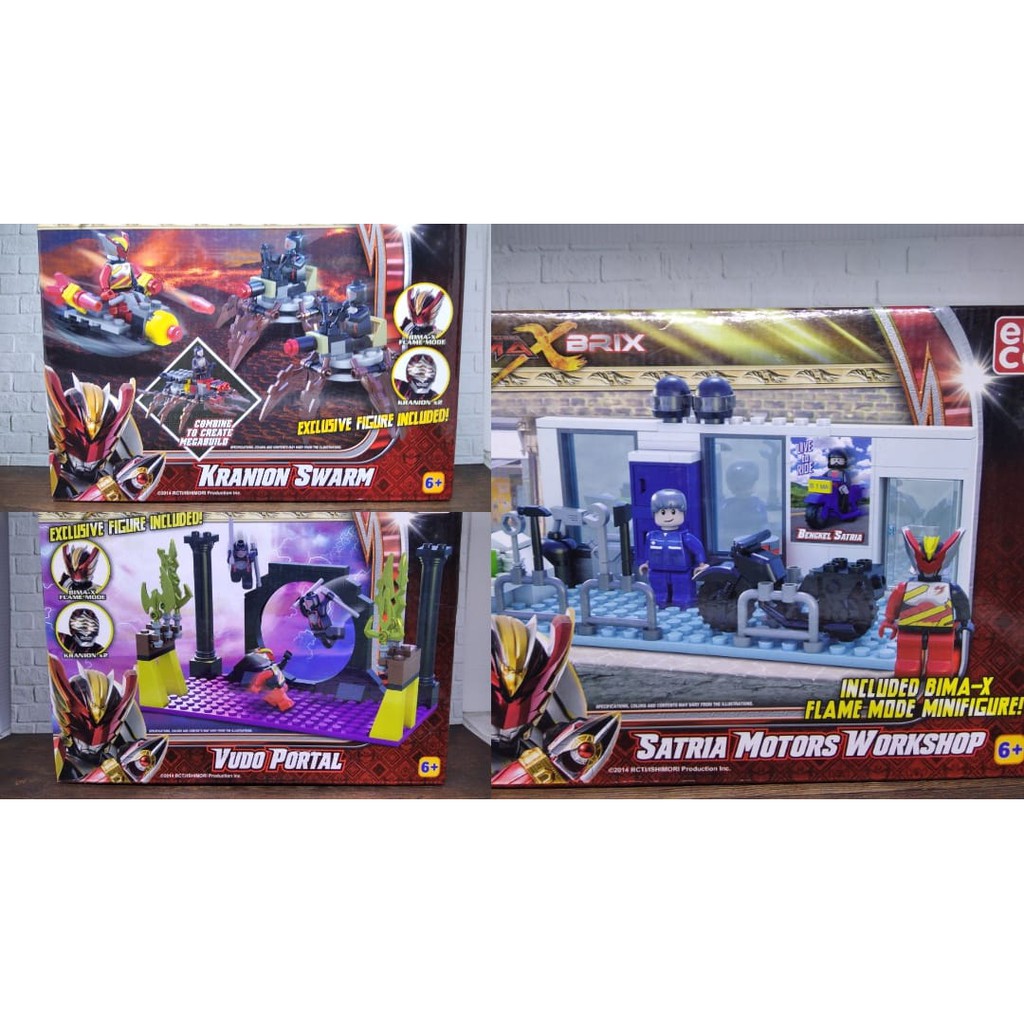 Emco Bima Brix Kranion Swarm Satria Motors Workshop Vudo Portal Original Mainan anak-anak