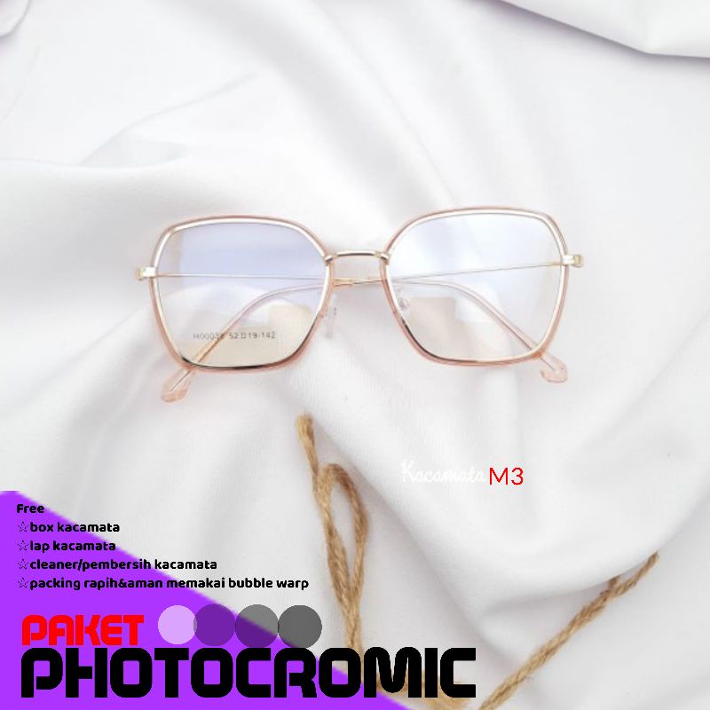 kacamata photocromic termurah&amp;terkereen kode00038,size 52-19-142