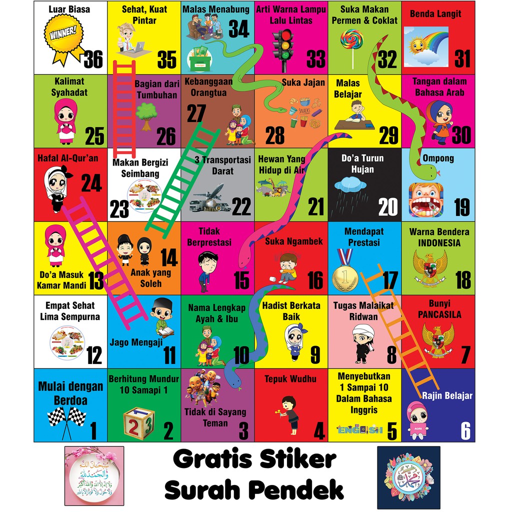 Ular Tangga Raksasa 2x2 M