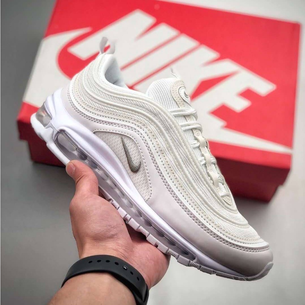 SEPATU NIKE AIR MAX 97 TRIPLE WHITE ORIGINAL VIETNAM BNIB FULL TAG BARCODE