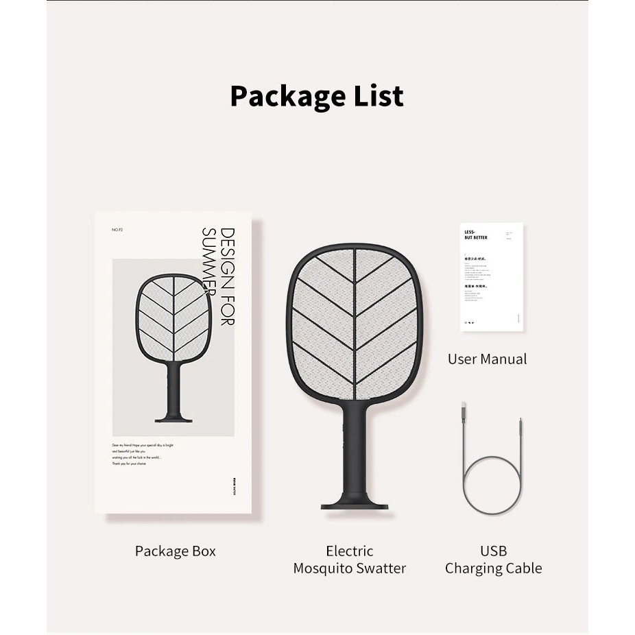 Raket Nyamuk Premium Mini Electric Mosquito Racket Rechargeable / Anti Nyamuk / Raket Nyamuk Cas