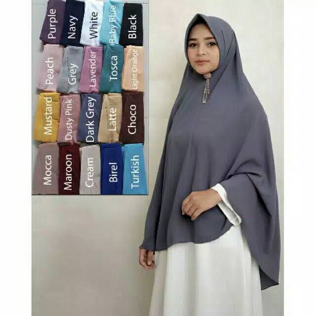 Jilbab Syar'i XL / jilbab Syar'i pet jumbo