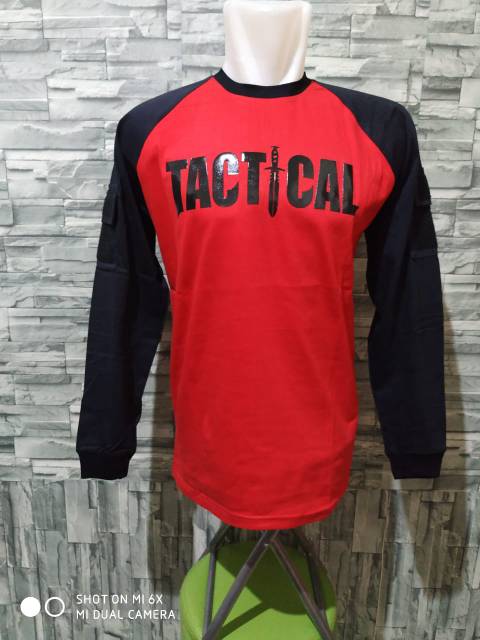 Download Cod Grosir Baju Kaos Tactical Lengan Panjang Termurah Katun Lapangan Velcro Cotton Polos Outdoor Shopee Indonesia