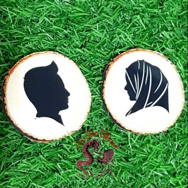 

Siluet pasangan dari kertas glossy print high quality/siluet kertas