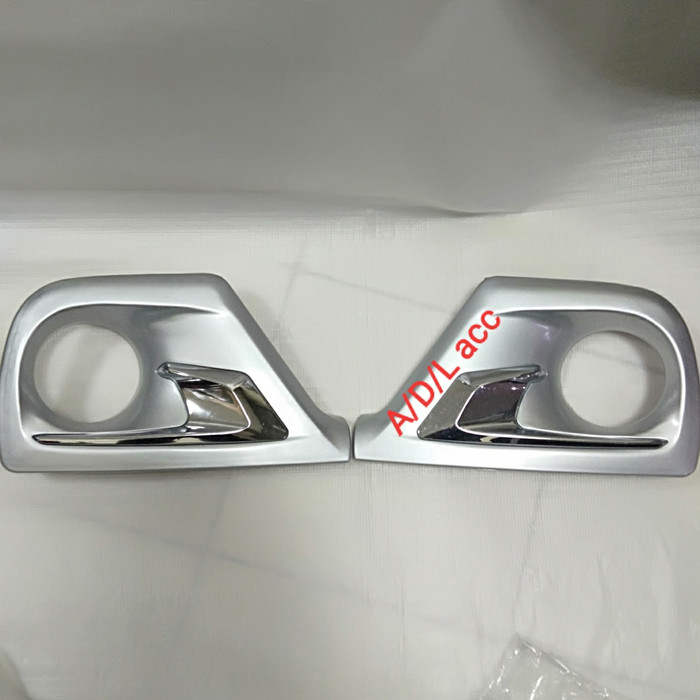 cover ring foglamp bumper DEPAN toyota all new GRAND NEW avanza 2014 2015 luxury WARNA silver tempel