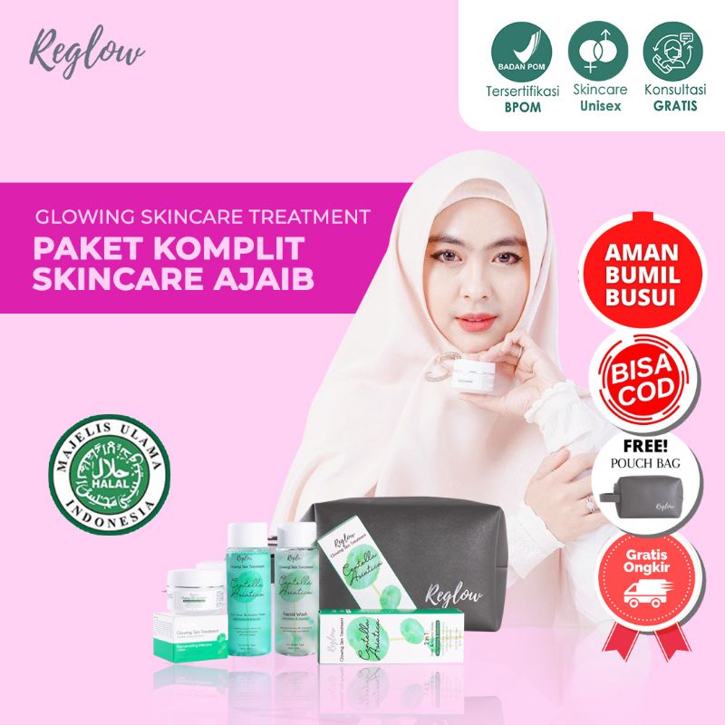 SKINCARE REGLOW PEMUTIH DAN PENCERAH WAJAH TERBAIK/ AMAN HALAL BPOM