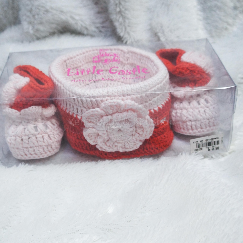 LITTLE CASTLE Gift Set Topi + Sepatu - Hadiah Bayi