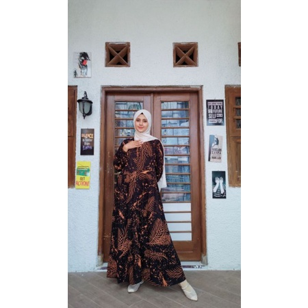 gamis coklat