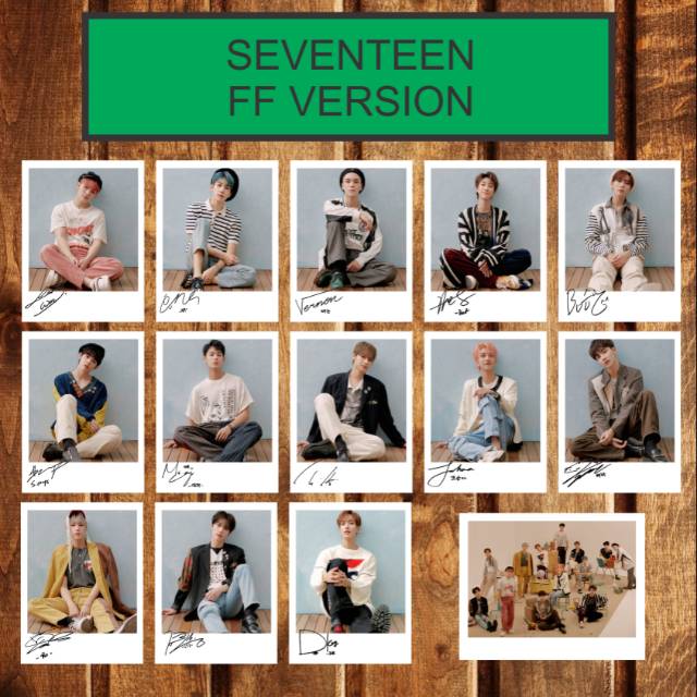 SIGNED KPOP POLAROID SEVENTEEN JAPAN