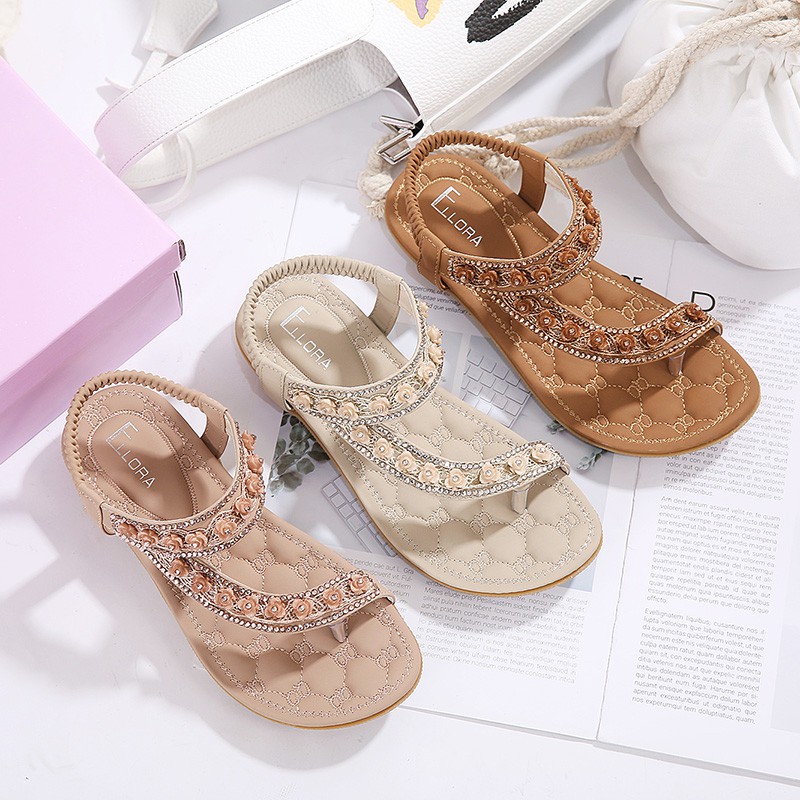 ELLORA EY420-02 Sandal Wanita Flat Import