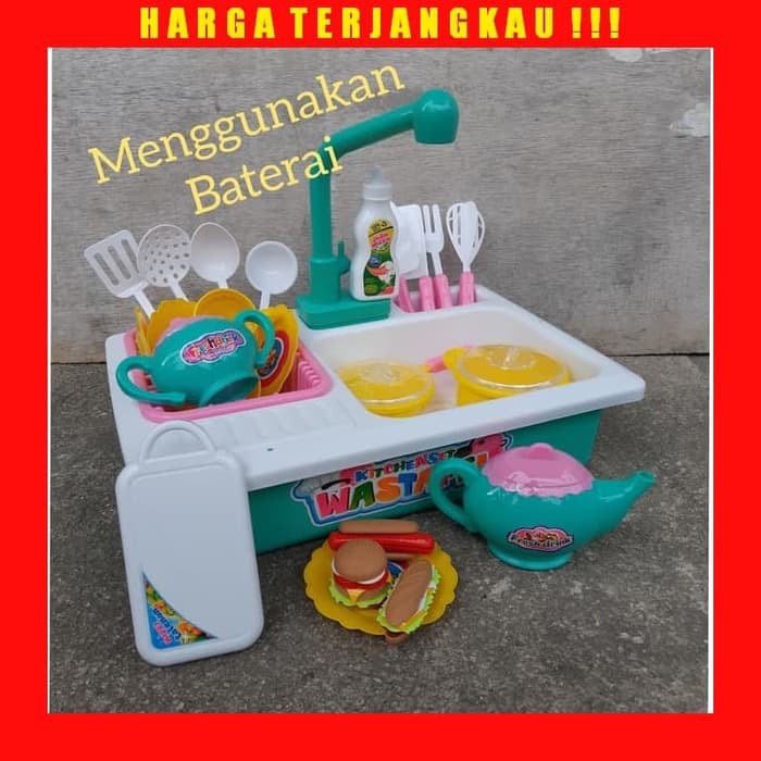 Mainan Anak Tempat Cuci Piring Happy Wastafel Kitchen LM 8