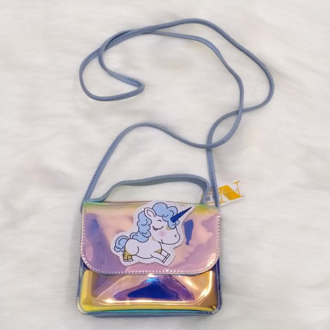 tas selempang anak unicorn tas bahu pesta anak perempuan