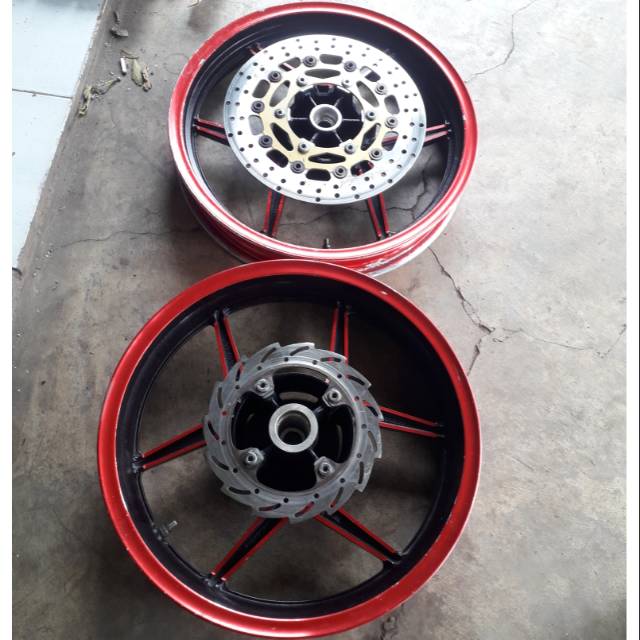 Velg racing cb150r megapro new verza 150 cbr150r chemco japan tapak lebar