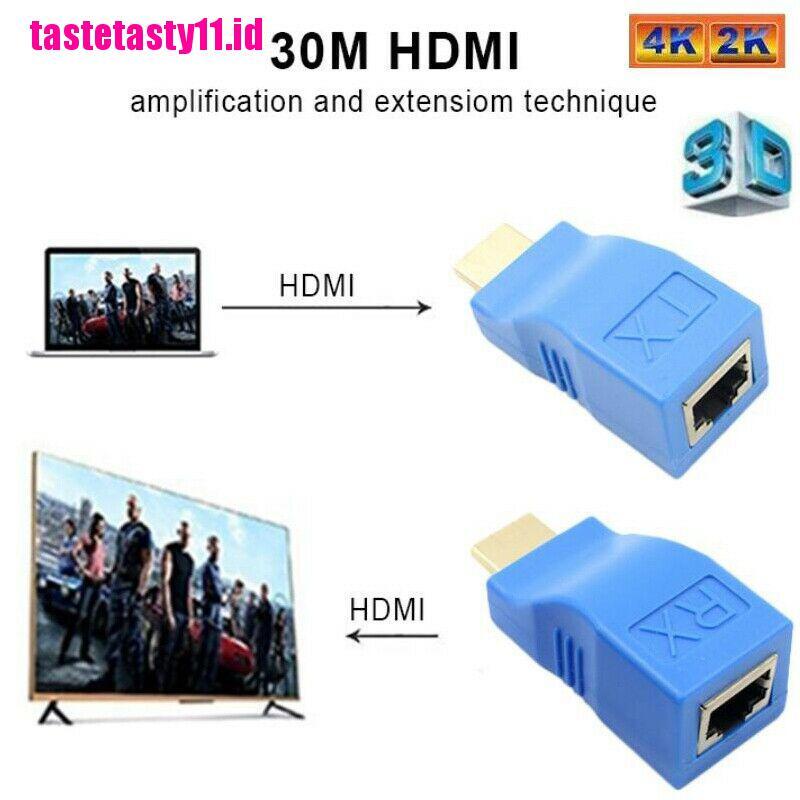 2pcs Extender HDMI 1080P Ke RJ45 Over Cat 5e / 6 Network LAN Ethernet