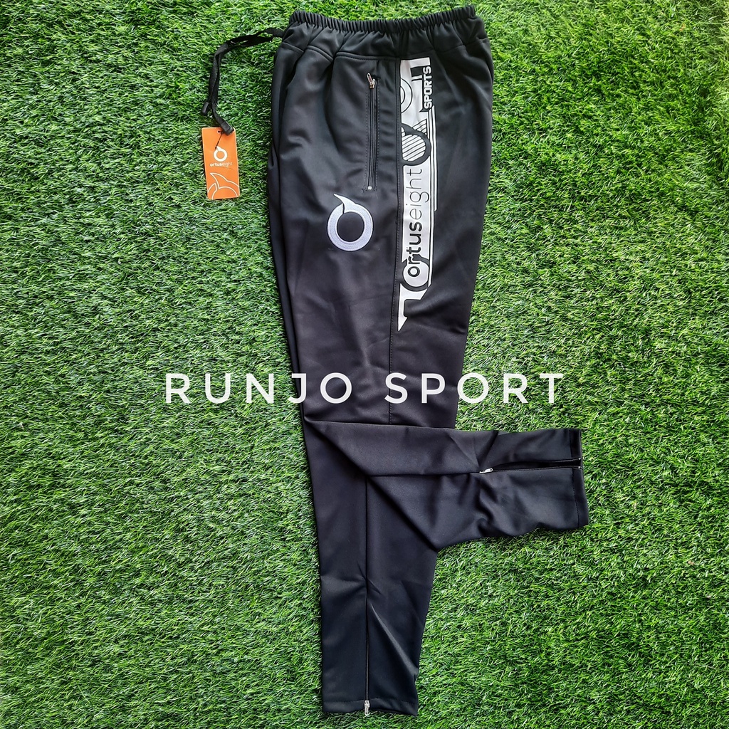 Trackpants Ortus Sport Sweatpants Celana Joger Pants Training Panjang Hitam Pria Wanita Sport