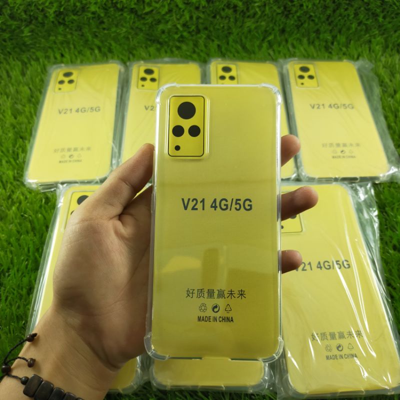 Anticrack Vivo V21 4G V21 5G Silikon Case Bening Transparan Lembut Lentur