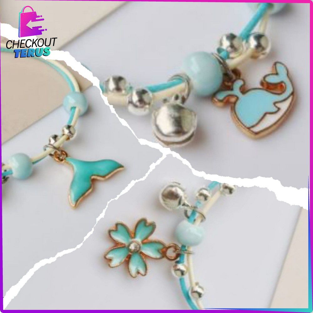 CT K75 Gelang Wanita Karakter Gelang Persahabatan Motif Kartun Tali Gelang Bracelet Korean style Fashion Lucu