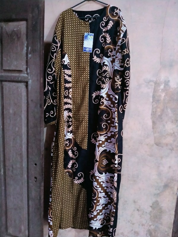 Couple Batik Kombinasi Gamis Standar & Jumbo || Baju Batik Couple Murah
