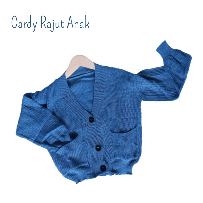 Cardy Rajut Anak Perempuan Outer Crop 2-6tahun
