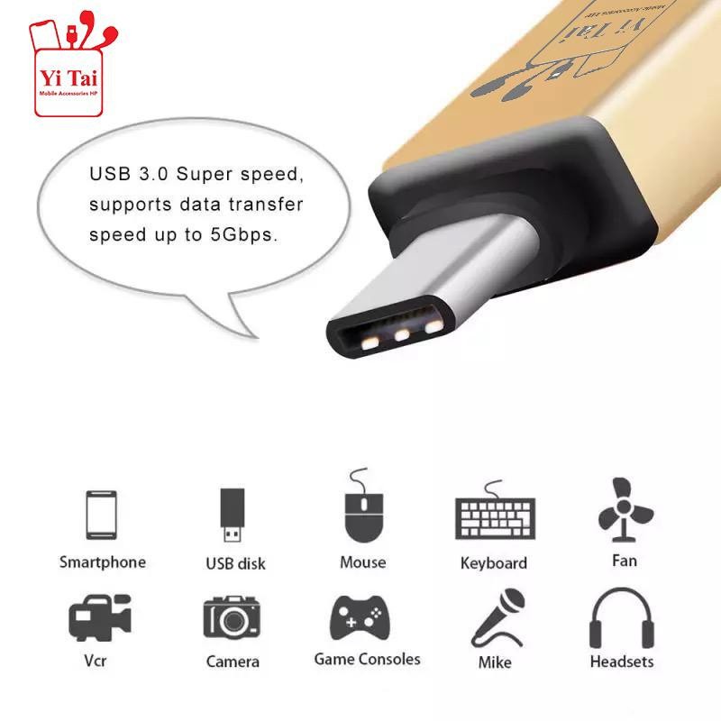 OTG MICRO USB &amp; OTG TYPE C FAST DATA 3.0 YI TAI YTM-11 YTC-11 - FA