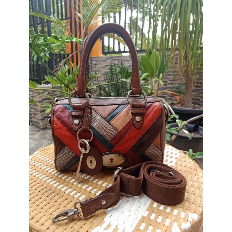 TAS WANITA FOSSIL MADDOX PW DARK SIZE S