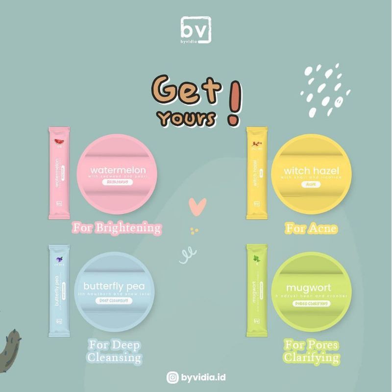 Rainbow Mask By Vidia 100% organik