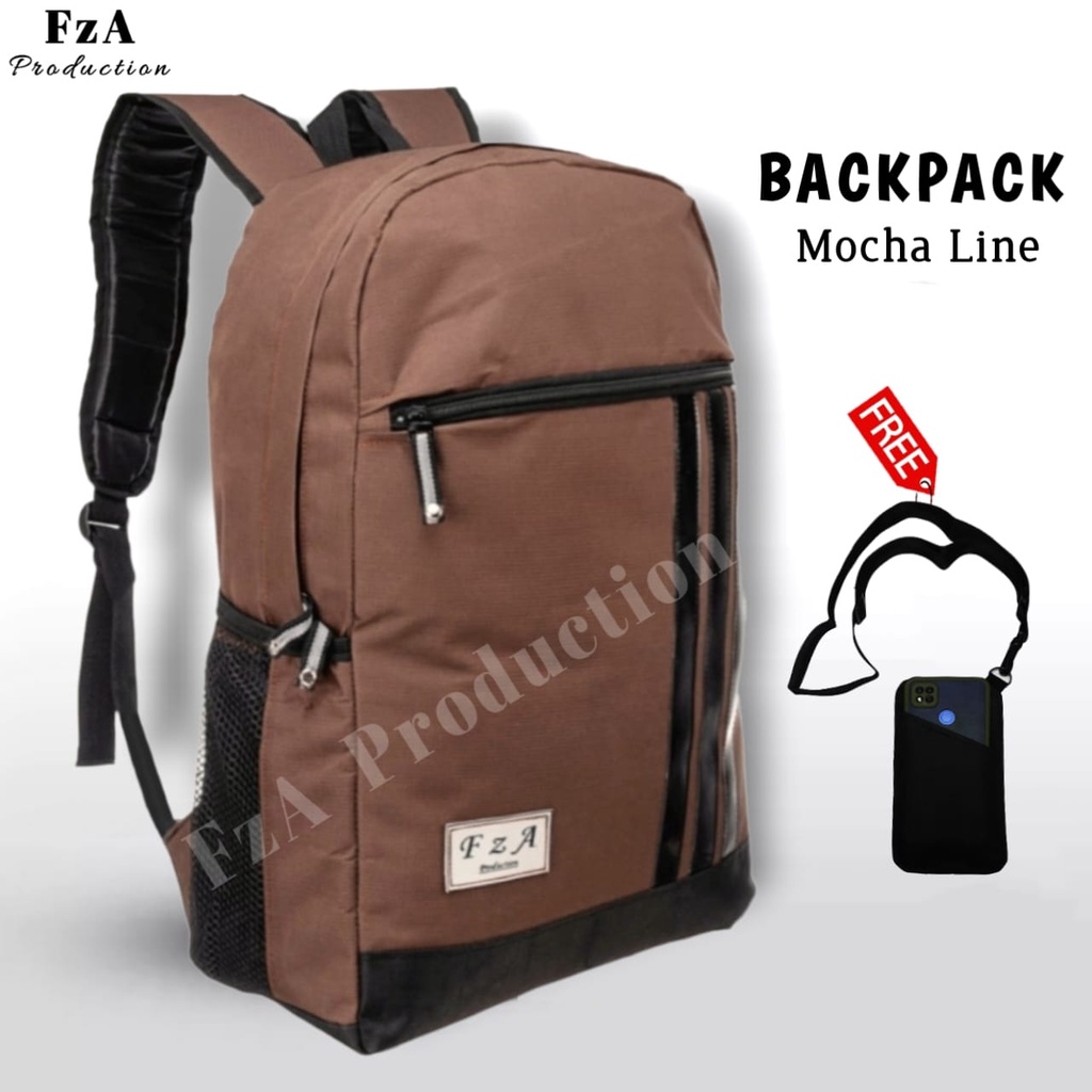 Big Promo..Tas Ransel Distro sekolah kuliah Kerja Pria 4286CV Tas Premium Gratis Sako Wallet HP