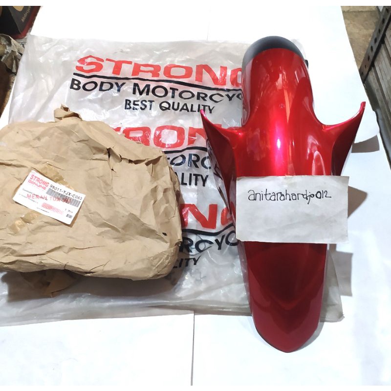 Slebor Spakbor Depan Yamaha Jupiter MX Lama Merah Tua 1S7-F1511-00. merk Strong
