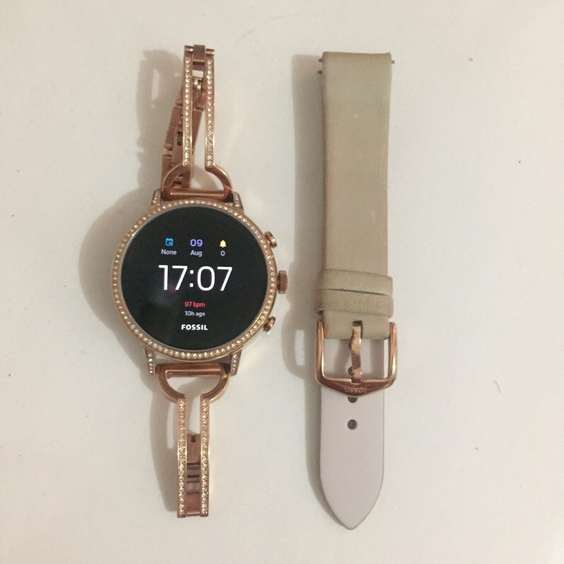 PRELOVED fossil smartwatch FTW6011 FTW6015 FTW6030SET GEN 4 rose gold blink