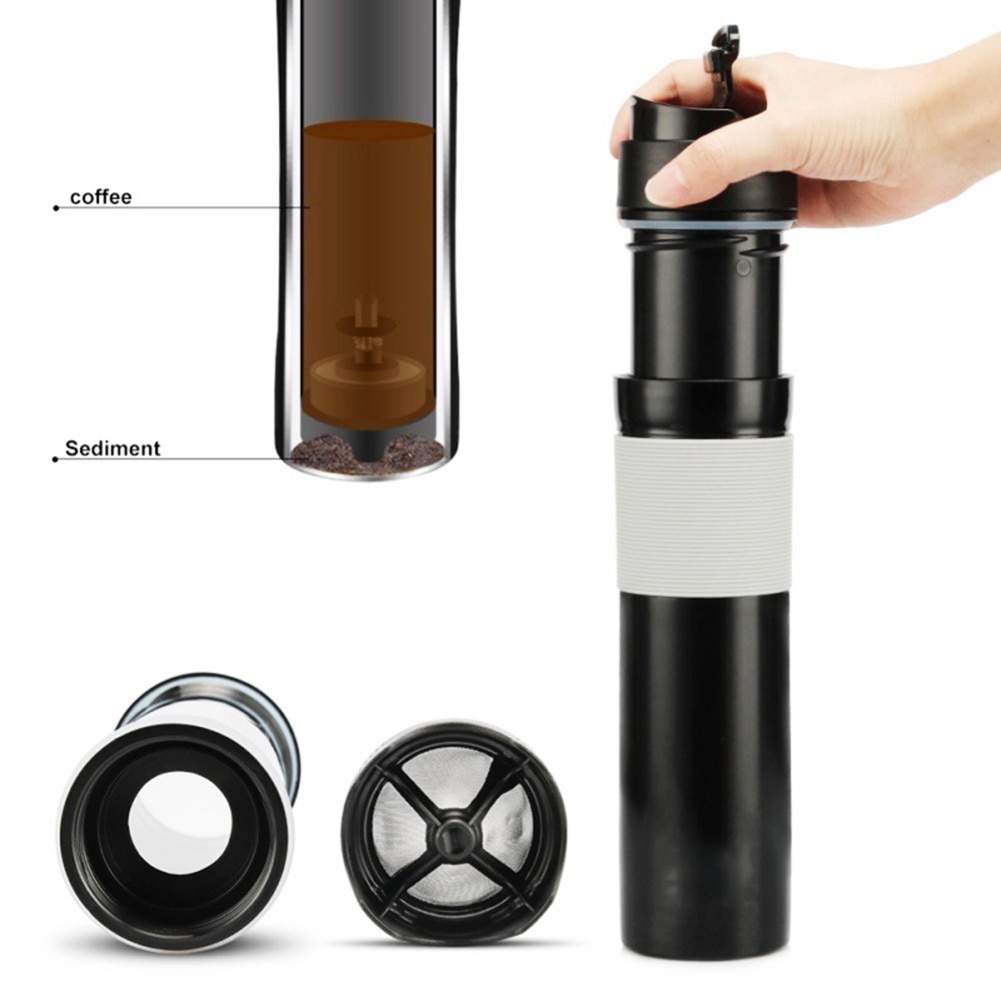 AEROPRESS Travel Mug Portable French Press Coffee Maker 300ml Black