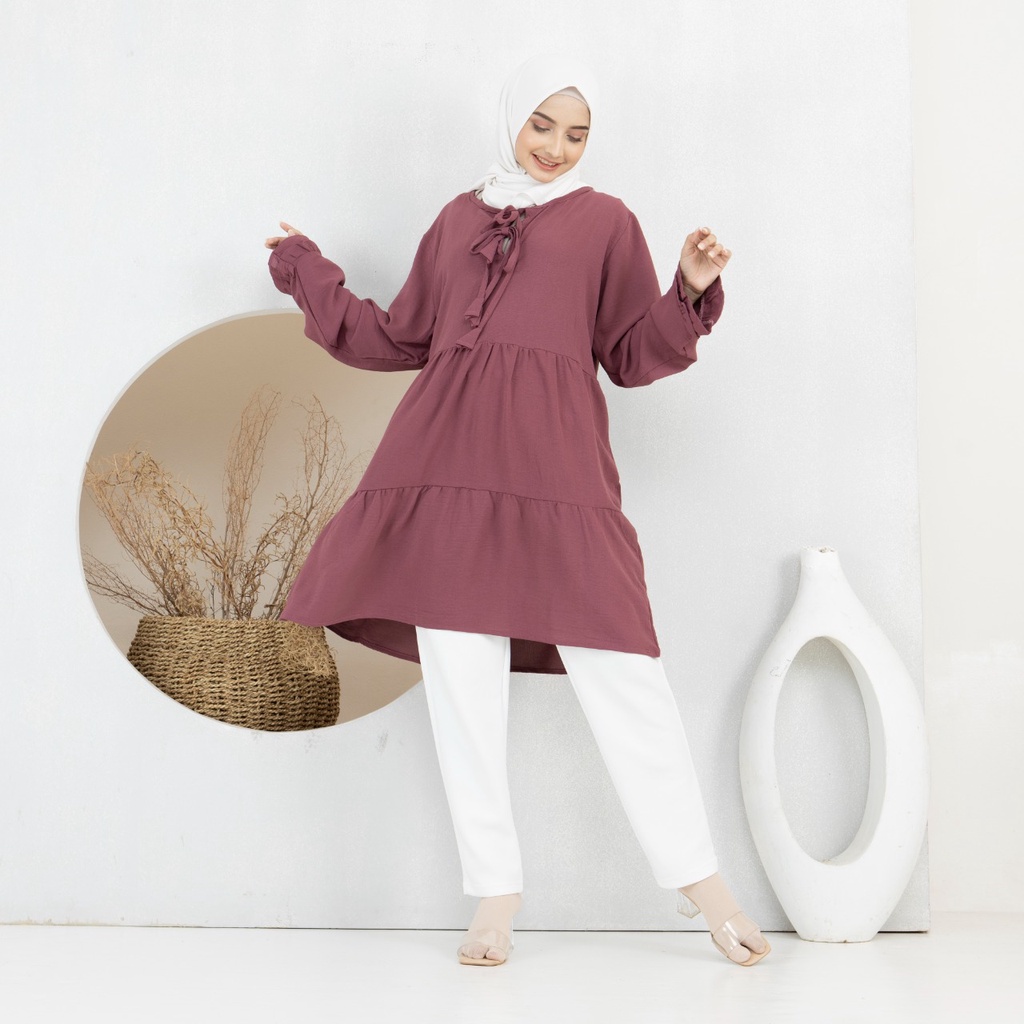 Putri Dania Tunik Crinkle Air Flow Jumbo Fit to XL