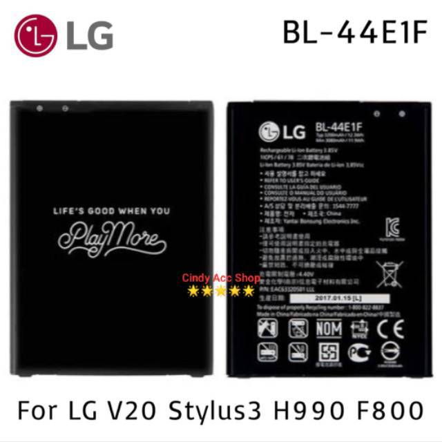 Baterai Batre LG Stylus 3 V20 BL-44E1F Original Batre Battery