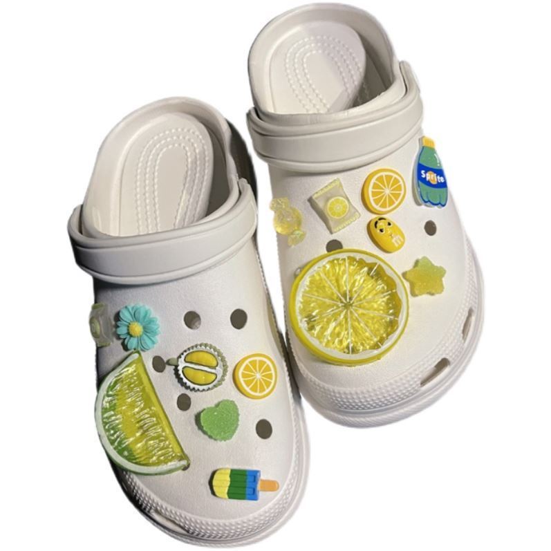 Charms Crocs jibitz / Crocs / Lemon / Jibz / jibitz / jibitz DIY Untuk Musim Panas