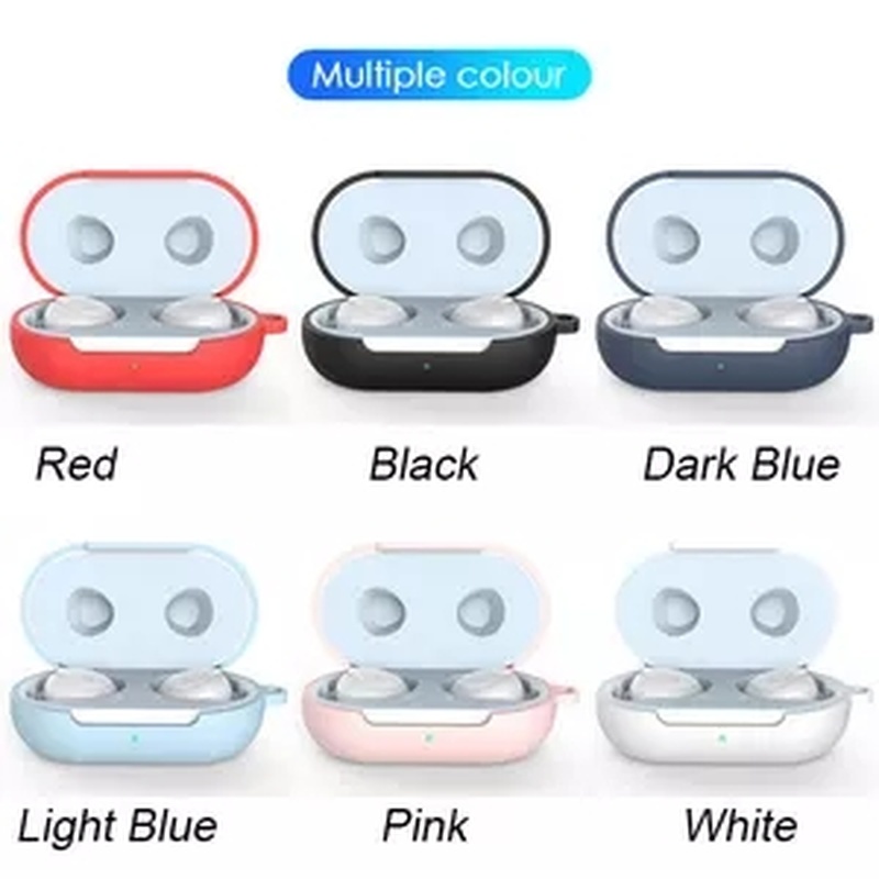 Casing Silikon Samsung Galaxy Buds/Earphone Bluetooth Anti Air/Jatuh/Hilang Dengan Kait Metal