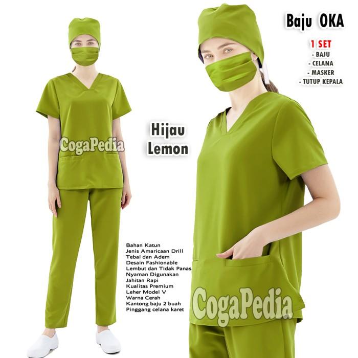 Medical Baju Oka Medis Lengan Pendek Model Terbaru - Seragam Scrub Perawat