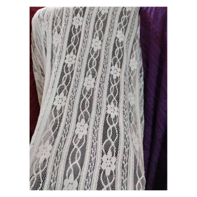 Kain brokat street salur / bahan kain brukat salur