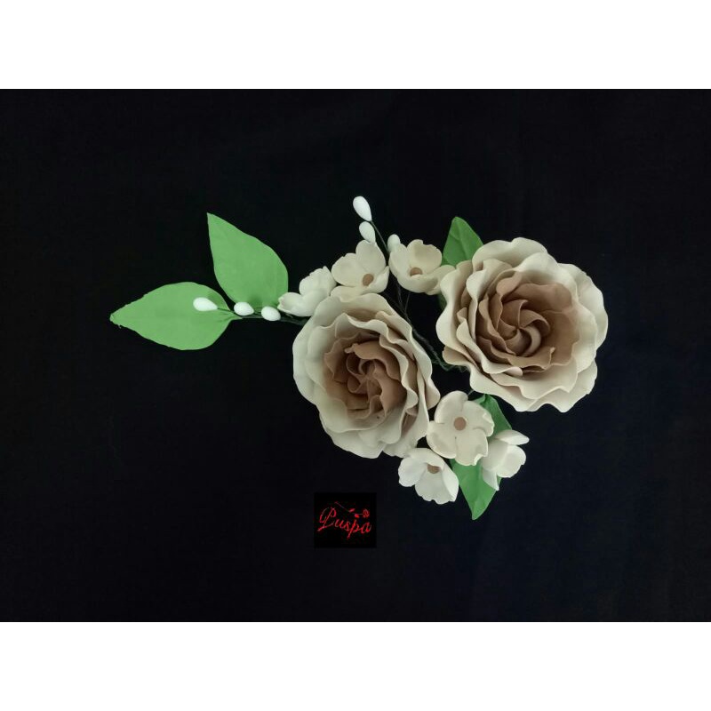 

(437/PRPEN1) Gumpaste Flower Sugar Flower/Bunga Gumpaste peoni coklat