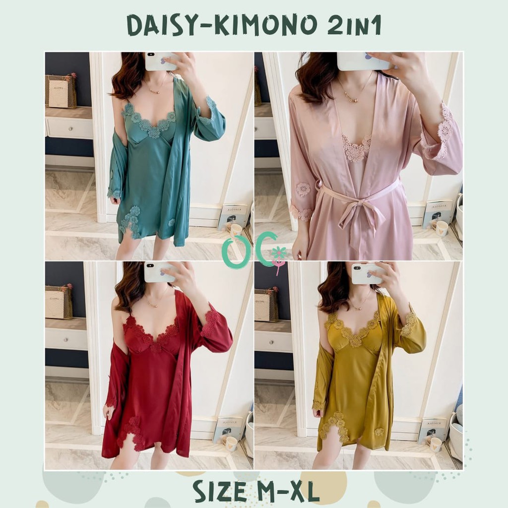 DAISY sexy kimono lingerie 2in1
