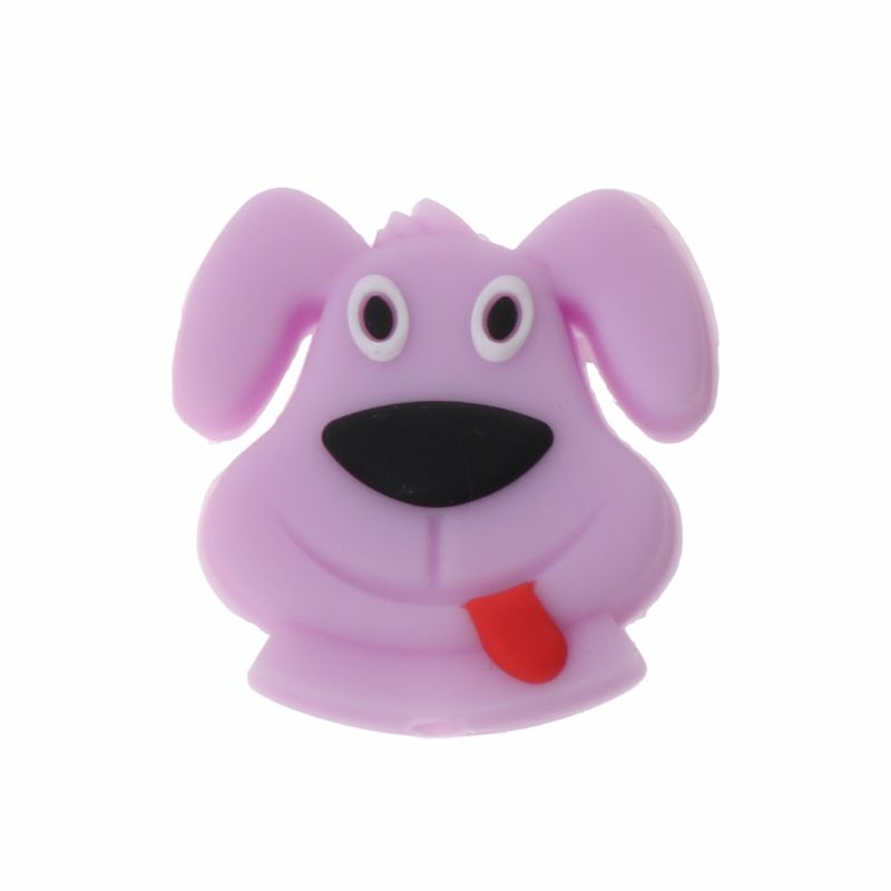 Zzz Silicone Teethers Mini Anjing Grade BPA Free DIY Tumbuh Gigi Menyusui Hadiah Longgar