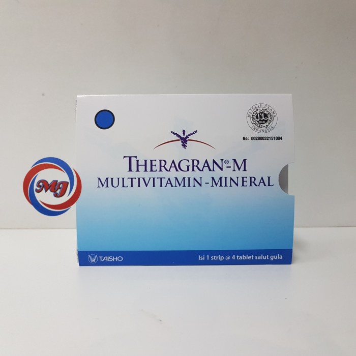 {cantikstore} Theragran-M 4's - 1 Box 25 Strip Limited