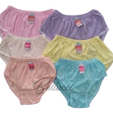 CD Celana Dalam Wanita Polos Tebal Katun Warna Tua Muda