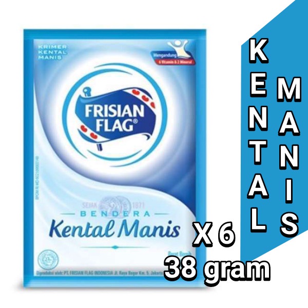 

Susu Frisian Flag Sachet 38g isi 6 sachet