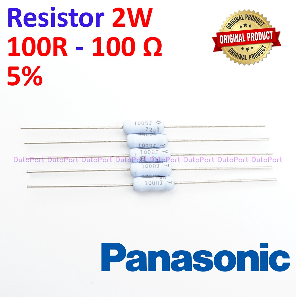 Resistor 100 Ohm 2 Watt 5% ORIGINAL PANASONIC 2W 100R HIGH QUALITY