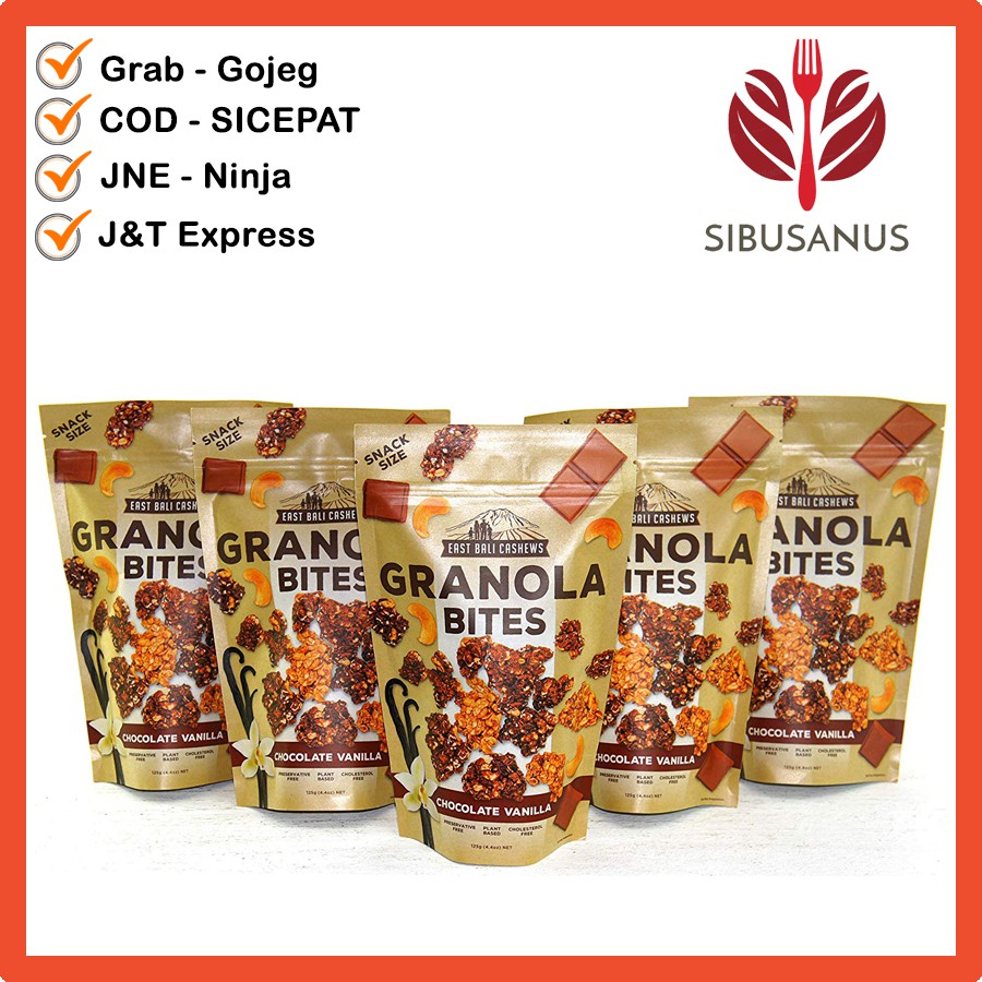 

East Bali Cashews Granola Bites Chocolate Vanilla 125gr