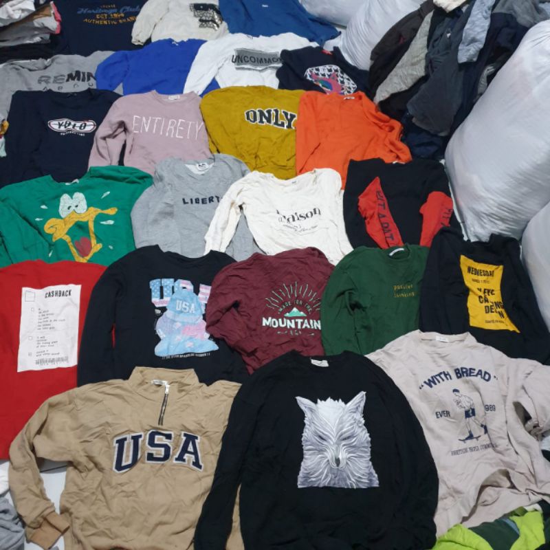 Paket usaha trift crewneck murah