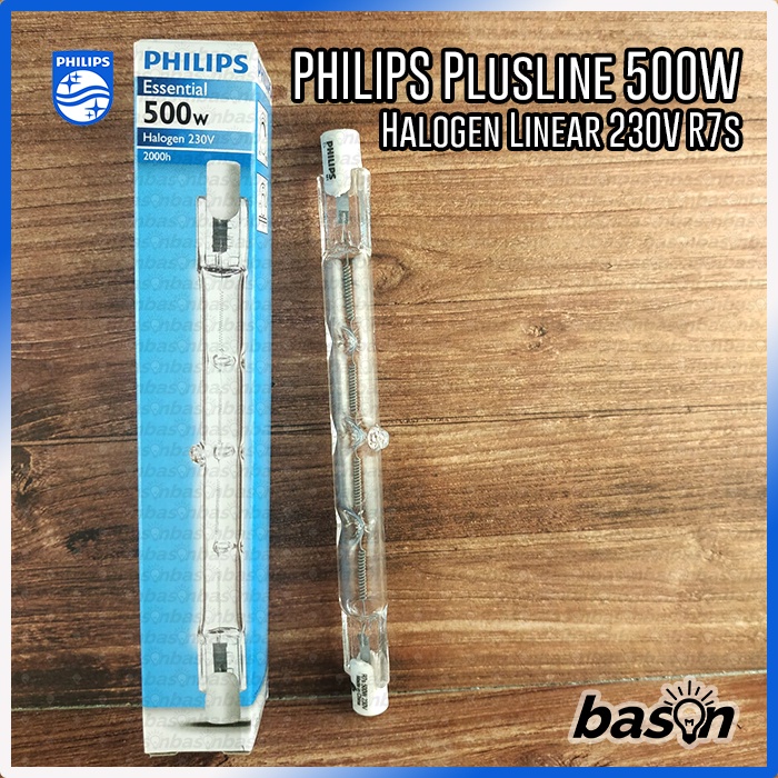 Philips Plusline S 500W R7s 230V - Halogen linear lamps