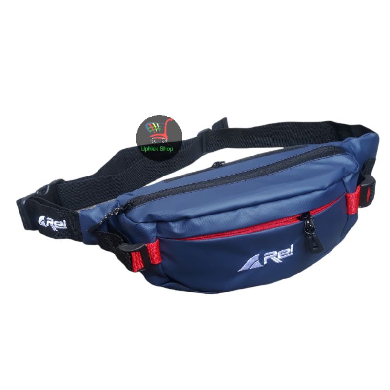 TAS SELEMPANG PRIA WATERPROOF WAIST BAG HEZEL PRIA WANITA ANTI AIR ANTI SOBEK AREI REI