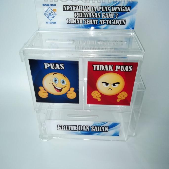

READY COD Acrylic kotak kepuasan/saran DISKON Kode 386